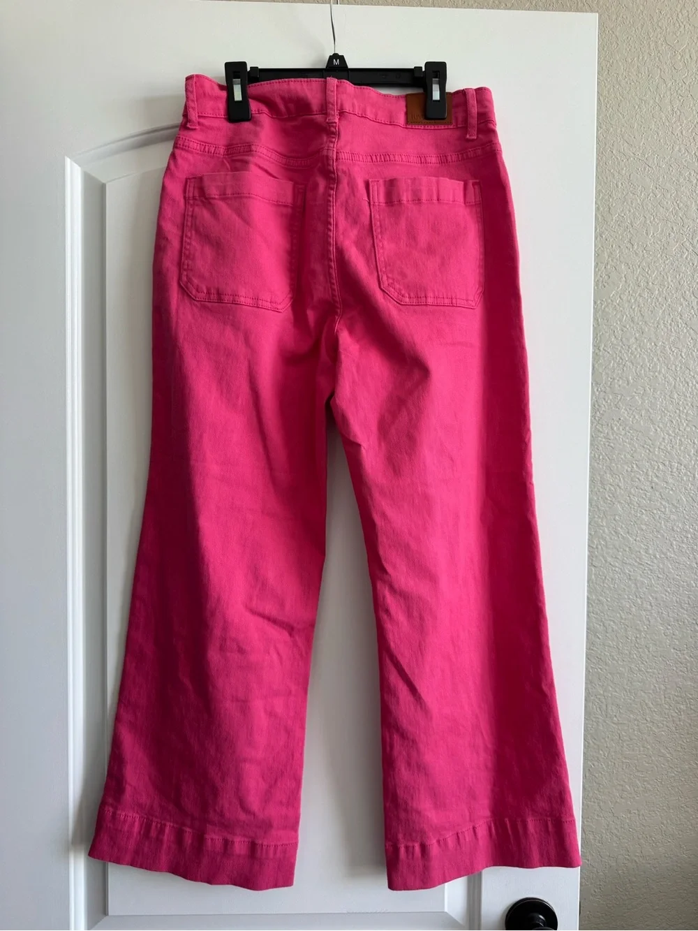 Women's Bright Pink Wide-Leg Jeans